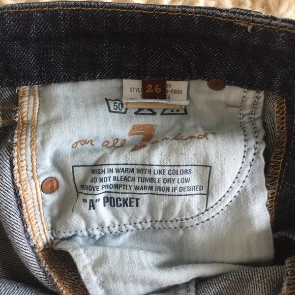 ‘Vintage’ Seven for All Mankind Jeans- ‘A’ Pocket - Picture 4 of 6